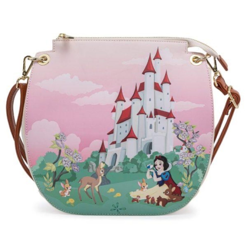 LOUNGEFLY Disney Snow White Castle Scene Crossbody
